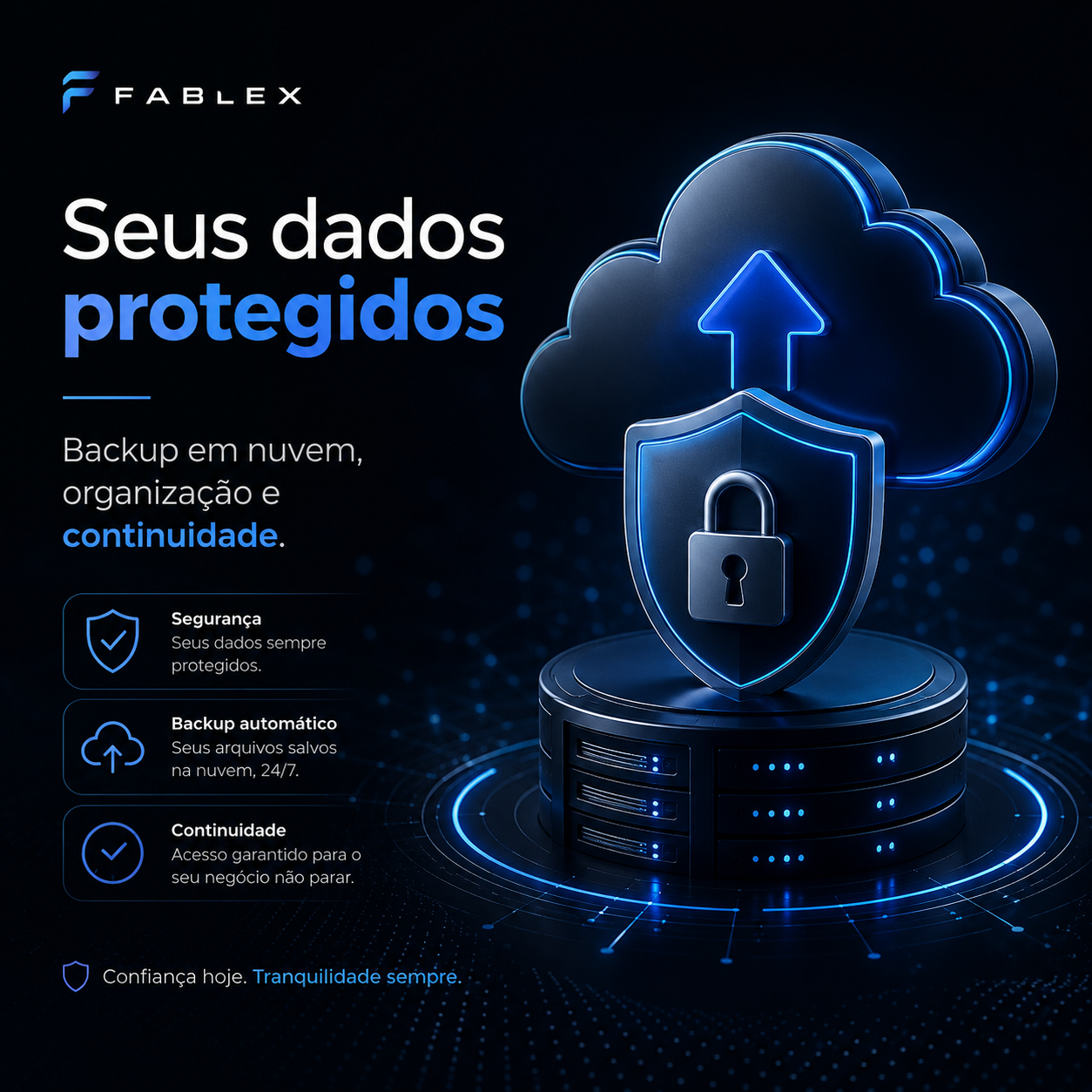 Dados protegidos e segurança Fablex