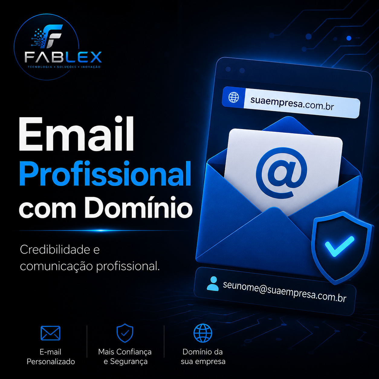 Email profissional com domínio Fablex